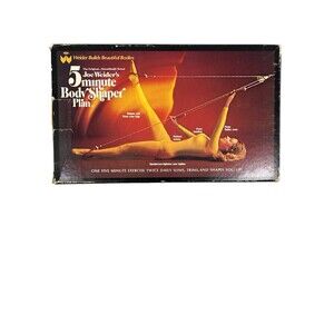 Joe Weider's 5 Minute Body Shaper Plan Rope Booklet Original Box Vintage 1975
